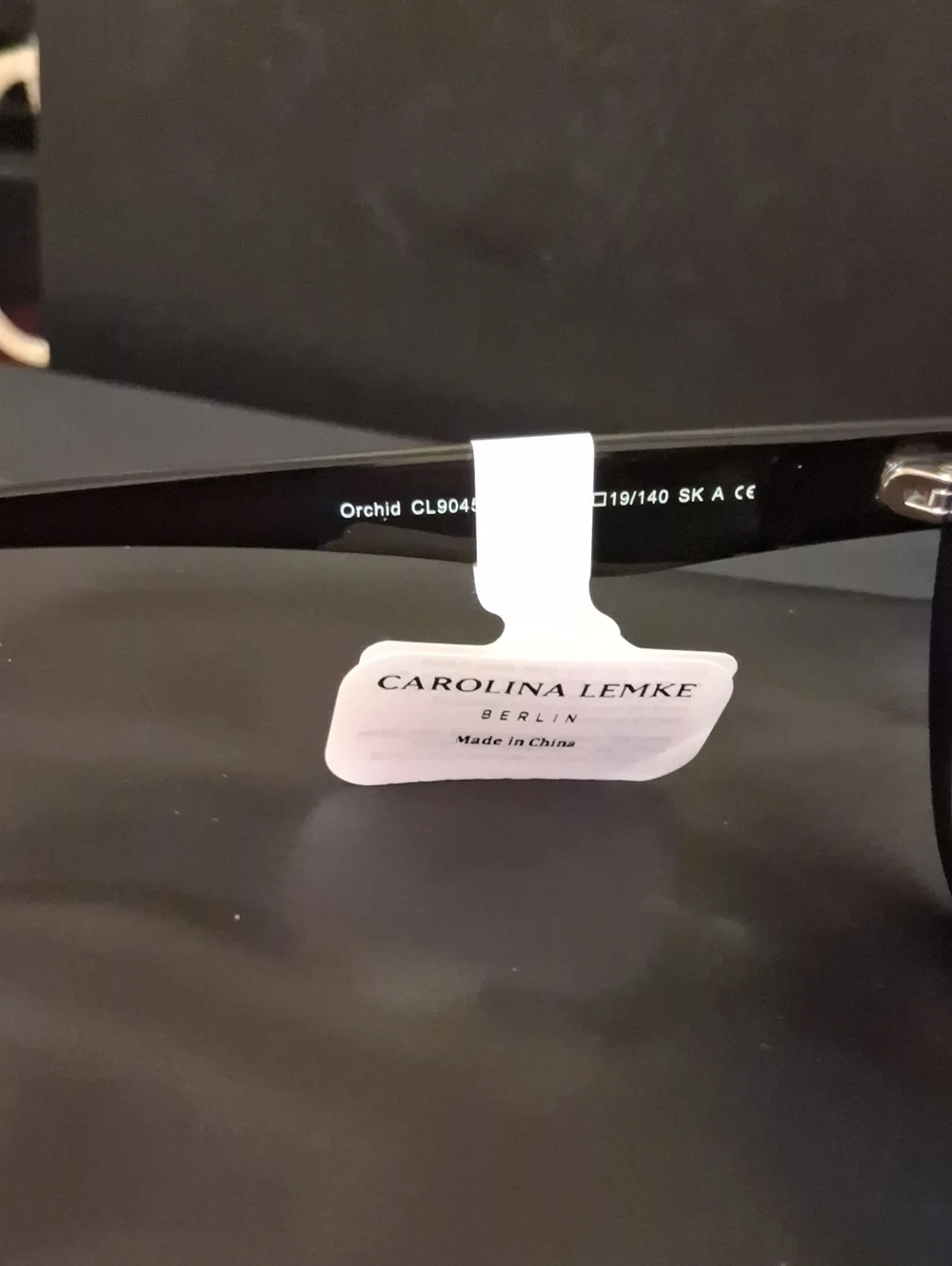 Black Orchid Oversized Butterfly/Cat Eye Carolina Lemke Sunglasses